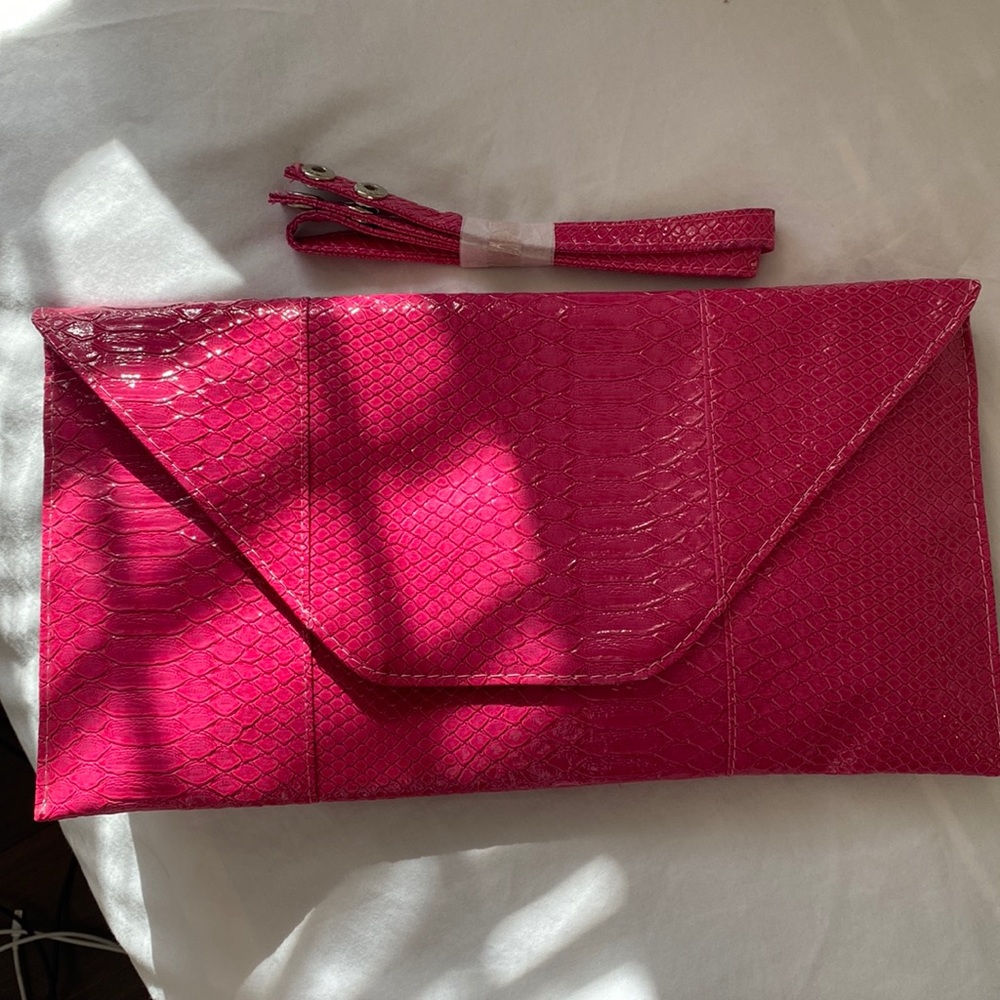 Vegan leather clutch